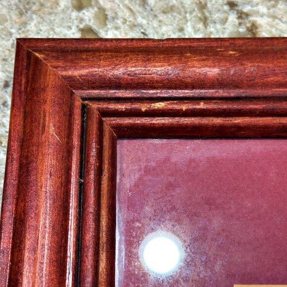 Framed Finished Pink Tulips Floral Cross Stitch Picture w Glass 13.5" x 16.5" - Picture 8 of 12